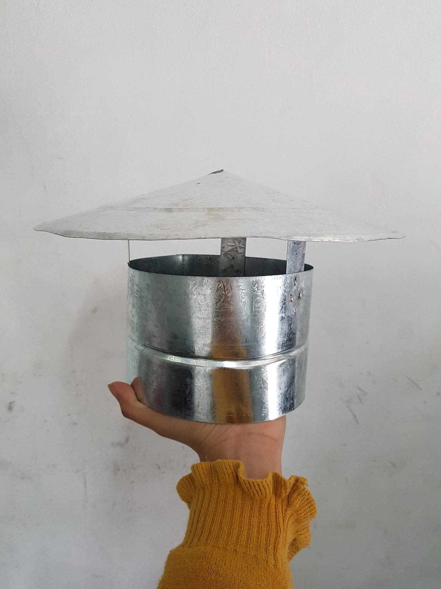 Sombreretes metálicos para salidas de conductos de ventilación